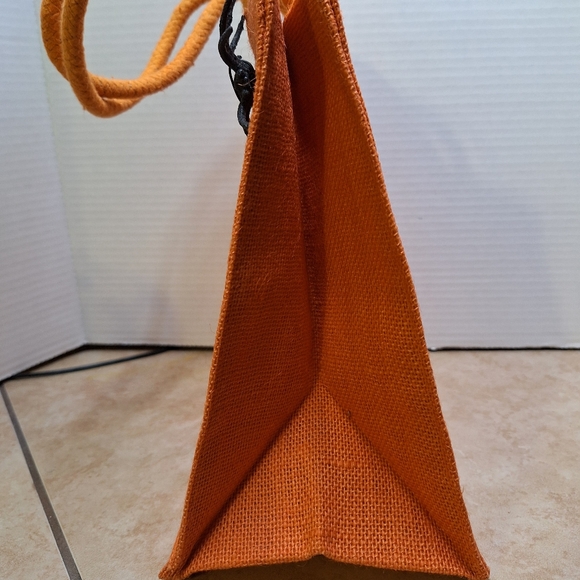 Halloween Double Handle Tote Bags Trick Or Treat Bags Canvas Set Of 3 Glitter - Picture 4 of 11